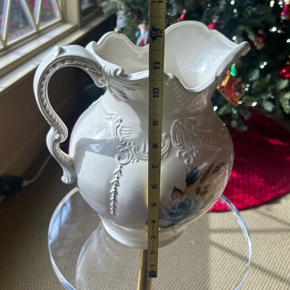 Vintage Extra Large Ceramic Pitcher Vase Container - Picture 7 of 8